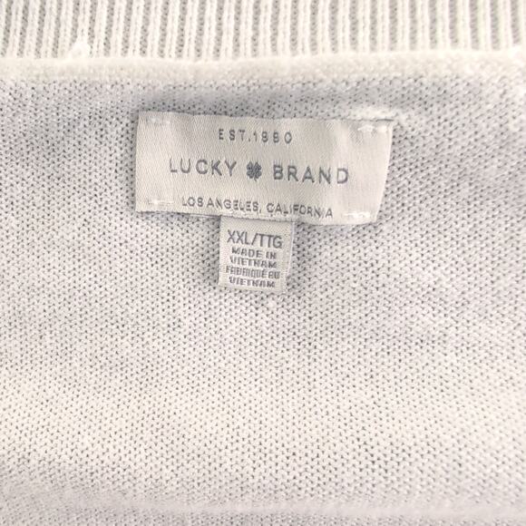Lucky Brand Setof(2) V Neck Sweaters Women'sXXL Black/Ivory Minimalist CleanGirl - Picture 2 of 9
